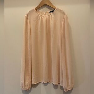 FOREVER 21 Sheer Nude Blouse